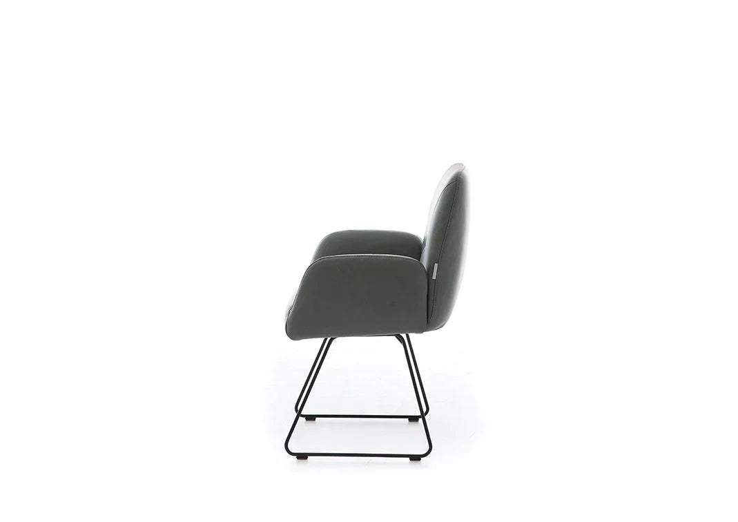 W.SCHILLIG seat&eat ole 11620 ME Leder Z79/95 blue graphite - Komfortmöbel24