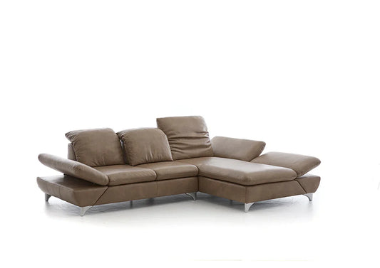 W.SCHILLIG Longchair taoo 15278 in Leder Z75/49 sand - Komfortmöbel24