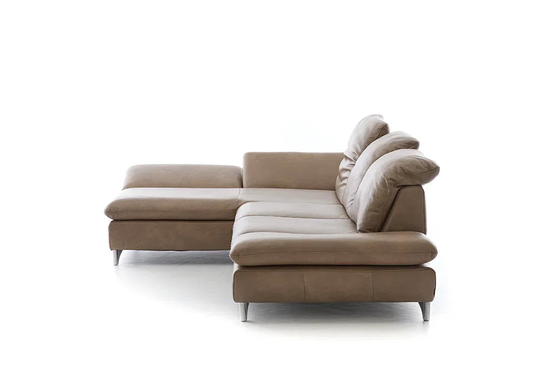 W.SCHILLIG Longchair taoo 15278 in Leder Z75/49 sand - Komfortmöbel24