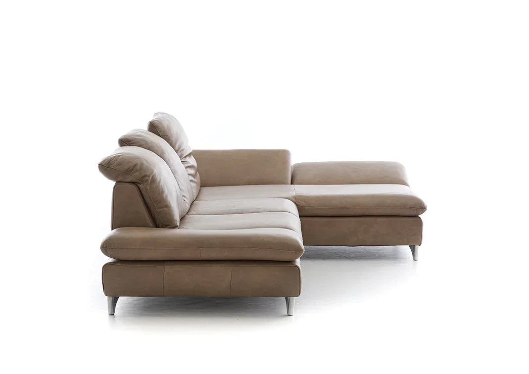 W.SCHILLIG Longchair taoo 15278 in Leder Z75/49 sand - Komfortmöbel24