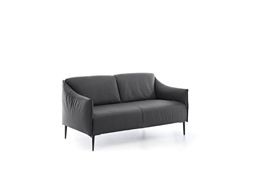 W.SCHILLIG Sofa sally N70 Leder Z59/99 schwarz