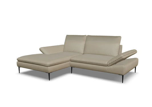 W.SCHILLIG Longchair enjoy&MORE 15450 Leder Z59/21 stone