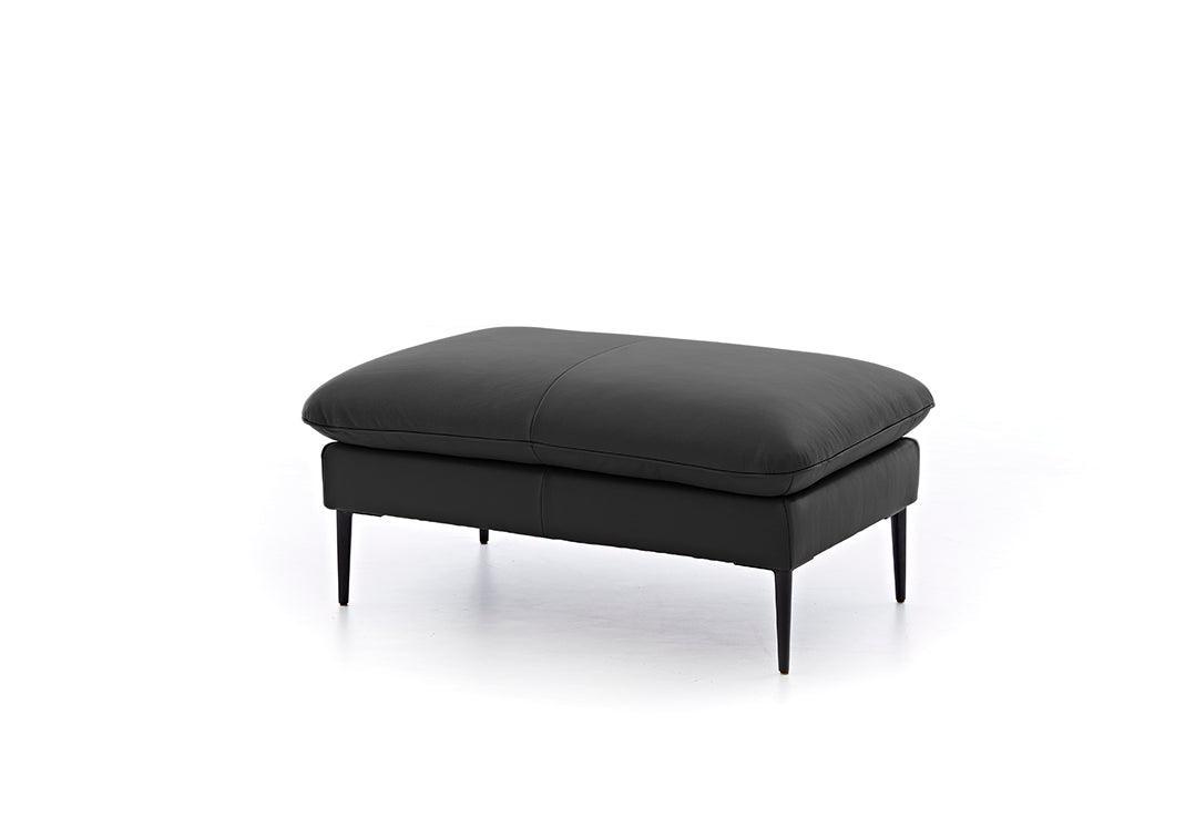 W.SCHILLIG Hocker enjoy&MORE 15450 G105 Leder Z73/99 nachtschwarz - Komfortmöbel24