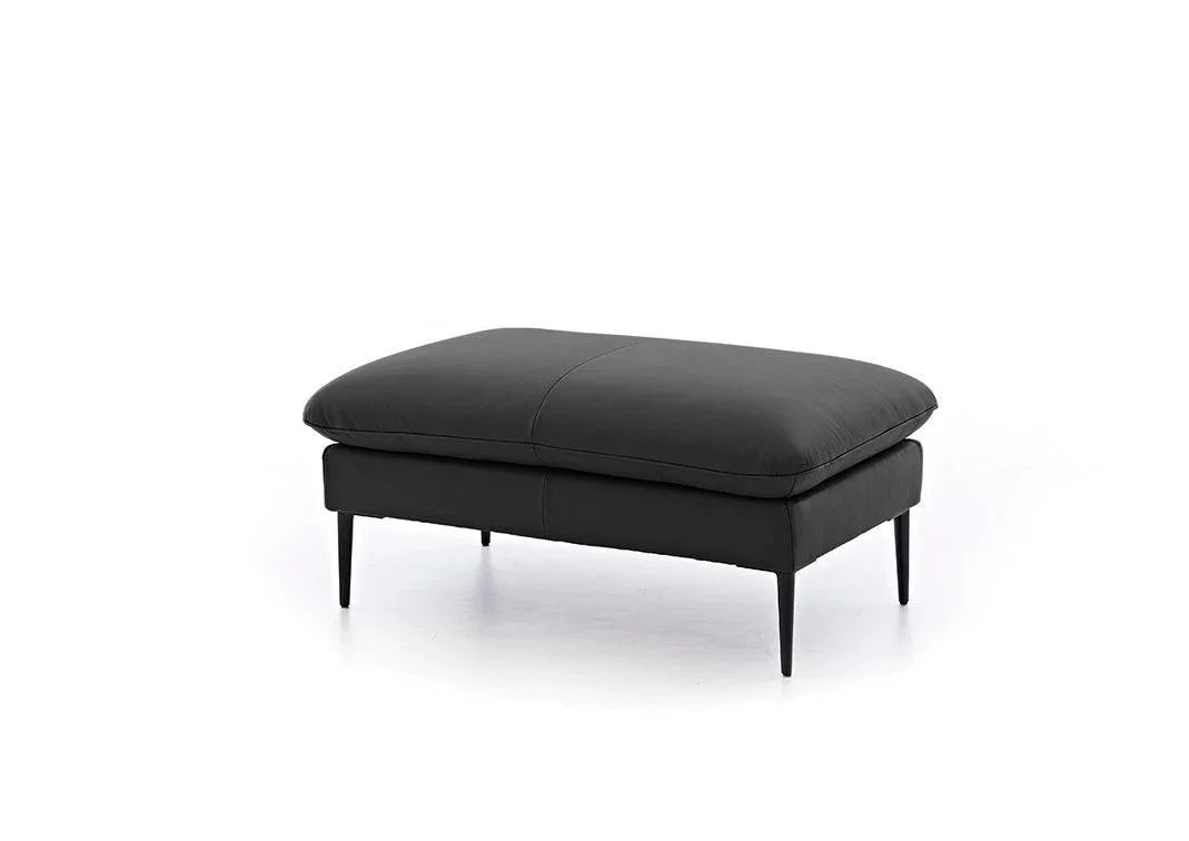 W.SCHILLIG Hocker enjoy&MORE 15450 G105 Leder Z73/99 nachtschwarz - Komfortmöbel24