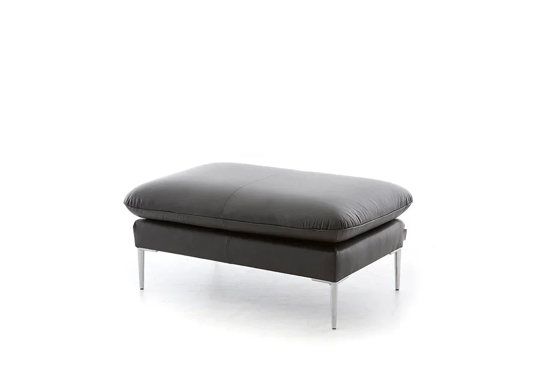 W.SCHILLIG Hocker enjoy&MORE 15450 G105 Leder Z62/54 zartbitter - Komfortmöbel24