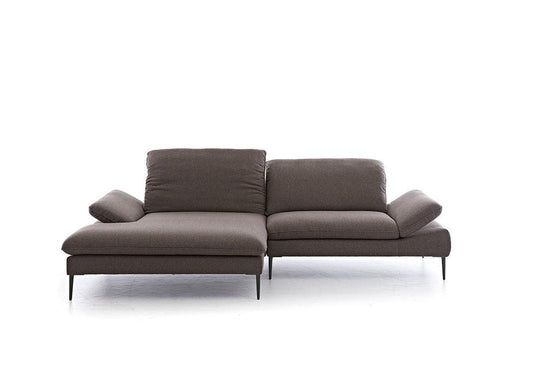 W.SCHILLIG Longchair enjoy&MORE 15450 Stoff V34/52 espresso - Komfortmöbel24