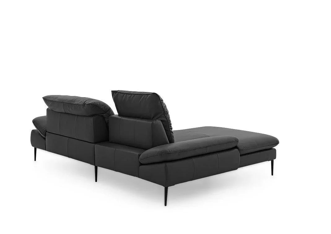 W.SCHILLIG Longchair enjoy&MORE 15450 Leder Z73/99 nachtschwarz - Komfortmöbel24