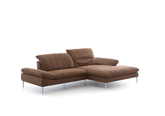 W.SCHILLIG Longchair enjoy&MORE 15450 Stoff S37/54 chocolate - Komfortmöbel24