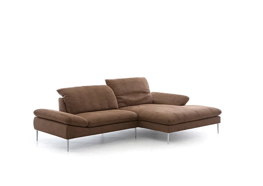 W.SCHILLIG Longchair enjoy&MORE 15450 Stoff S37/54 chocolate - Komfortmöbel24