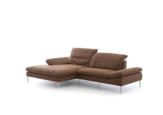 W.SCHILLIG Longchair enjoy&MORE 15450 Stoff S37/54 chocolate - Komfortmöbel24