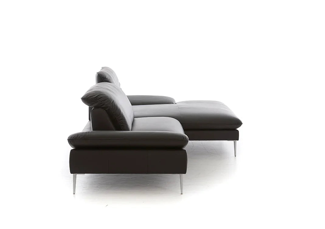 W.SCHILLIG Longchair enjoy&MORE 15450 Leder Z62/54 zartbitter - Komfortmöbel24