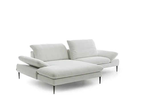 W.SCHILLIG Longchair enjoy&MORE 15450 Stoff R75/43 snow - Komfortmöbel24