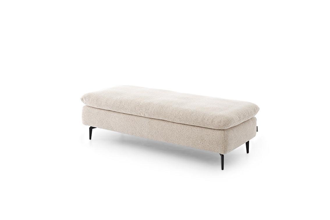 W.SCHILLIG Hocker valentinoo 16540 G150 Stoff S75/44 ivory - Komfortmöbel24