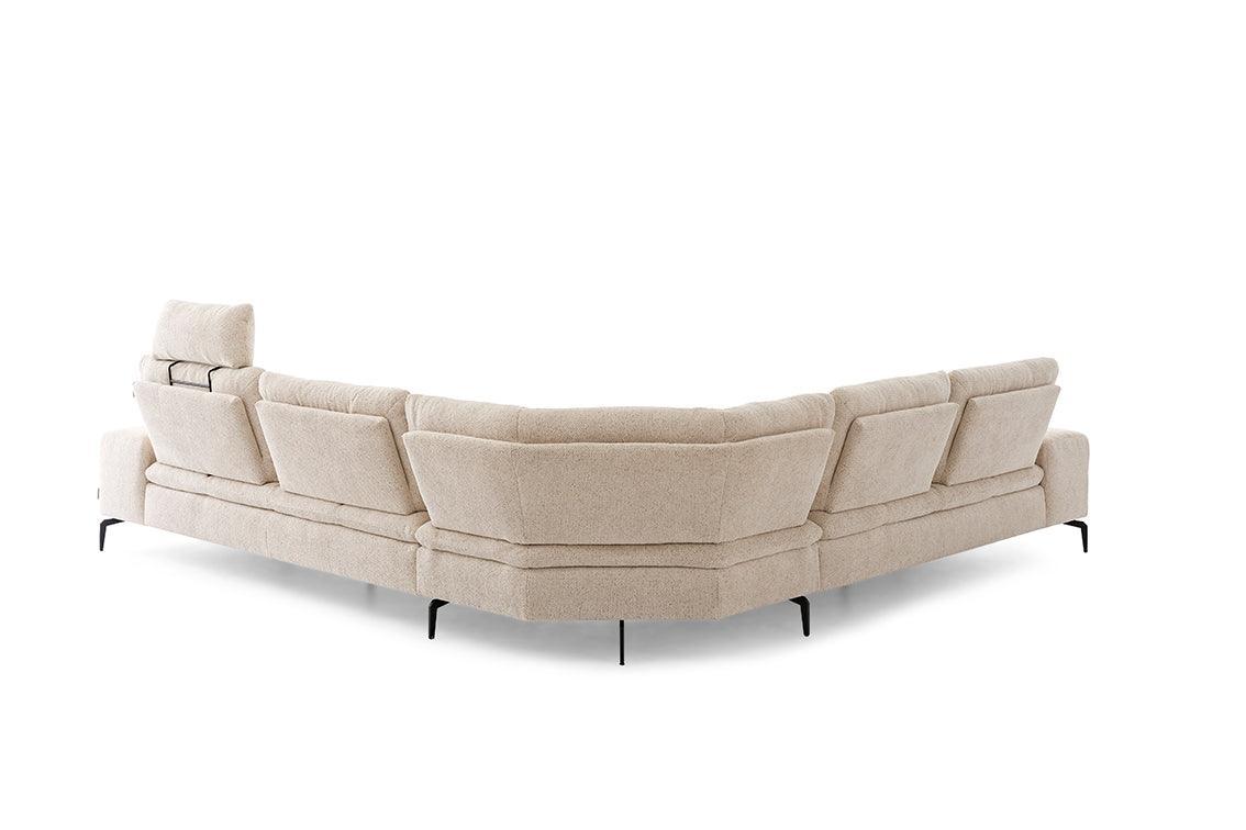 W.SCHILLIG Ecksofa valentinoo 16540 Stoff S75/44 ivory - Komfortmöbel24
