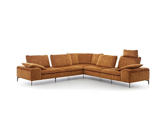 W.SCHILLIG Ecksofa valentinoo 16540 Stoff S41/52 cognac - Komfortmöbel24