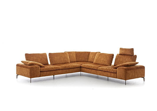 W.SCHILLIG Ecksofa valentinoo 16540 Stoff S41/52 cognac - Komfortmöbel24