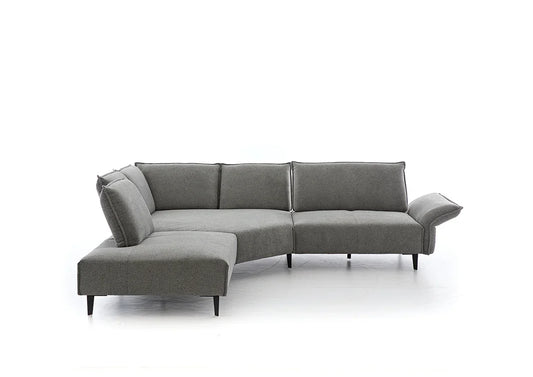 W.SCHILLIG Ecksofa bonnie 16660 Stoff S75/23 dark grey - Komfortmöbel24