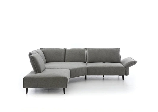 W.SCHILLIG Ecksofa bonnie 16660 Stoff S75/23 dark grey - Komfortmöbel24