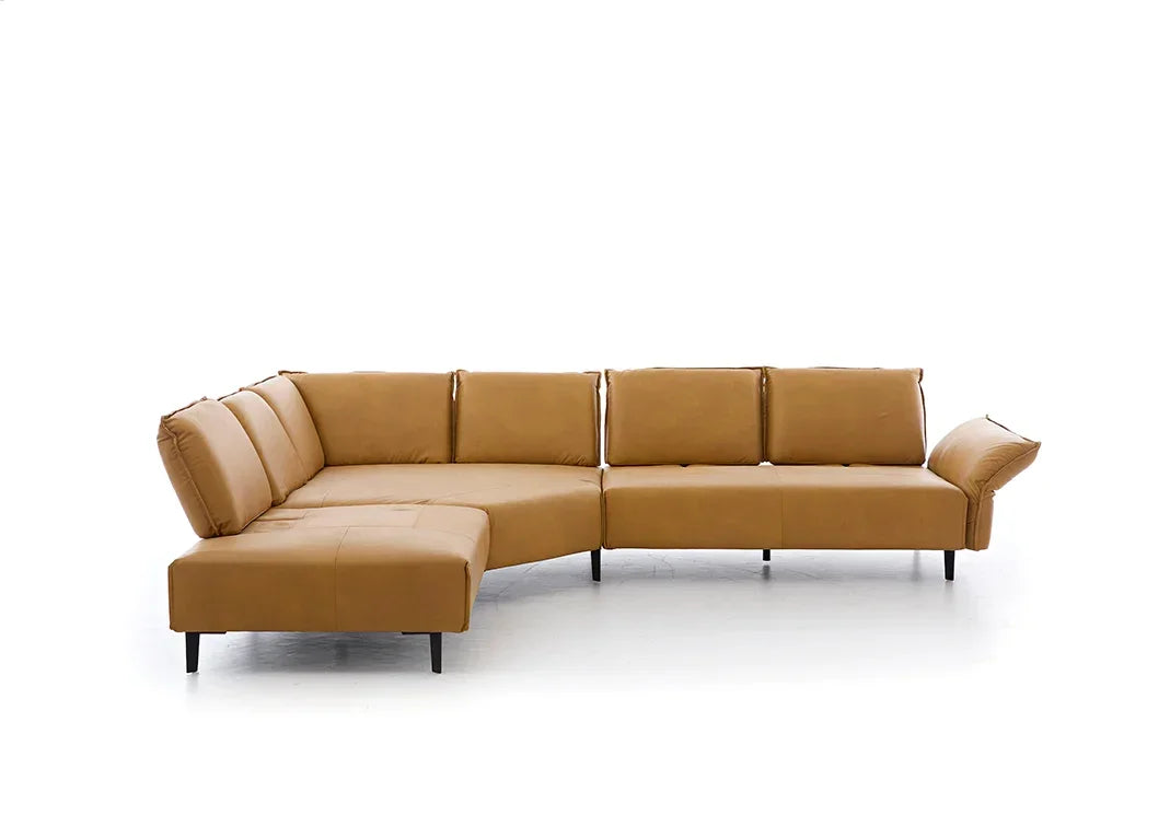 W.SCHILLIG Ecksofa bonnie 16660 Leder Z69/52 kurkuma - Komfortmöbel24