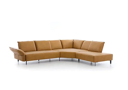 W.SCHILLIG Ecksofa bonnie 16660 Leder Z69/52 kurkuma - Komfortmöbel24
