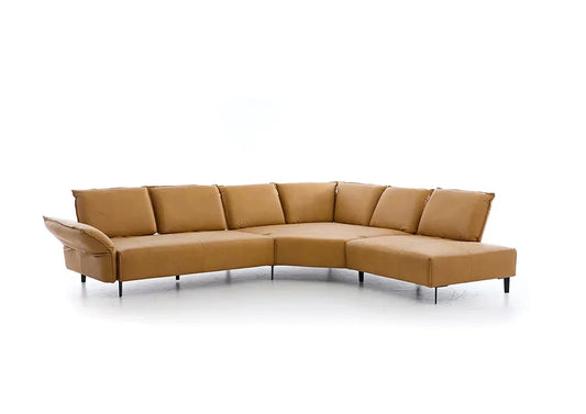 W.SCHILLIG Ecksofa bonnie 16660 Leder Z69/52 kurkuma - Komfortmöbel24