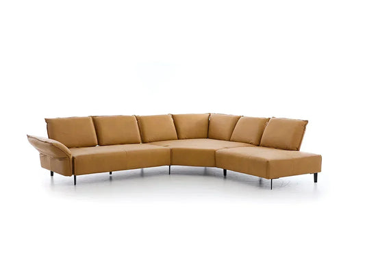 W.SCHILLIG Ecksofa bonnie 16660 Leder Z69/52 kurkuma - Komfortmöbel24