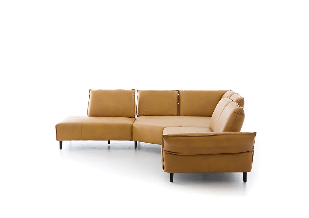 W.SCHILLIG Ecksofa bonnie 16660 Leder Z69/52 kurkuma - Komfortmöbel24
