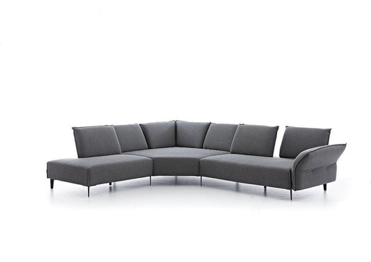 W.SCHILLIG Ecksofa bonnie 16660 Stoff W82/94 anthracite - Komfortmöbel24