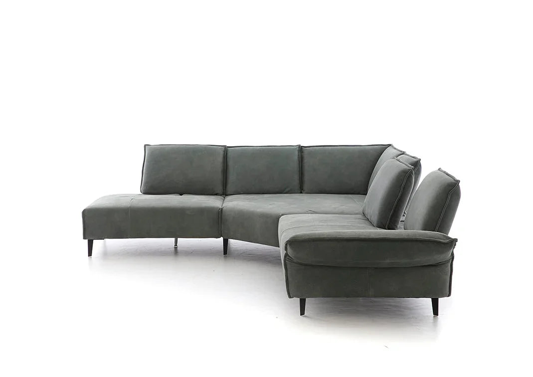 W.SCHILLIG Ecksofa bonnie 16660 Leder Z85/26 eucalyptus - Komfortmöbel24