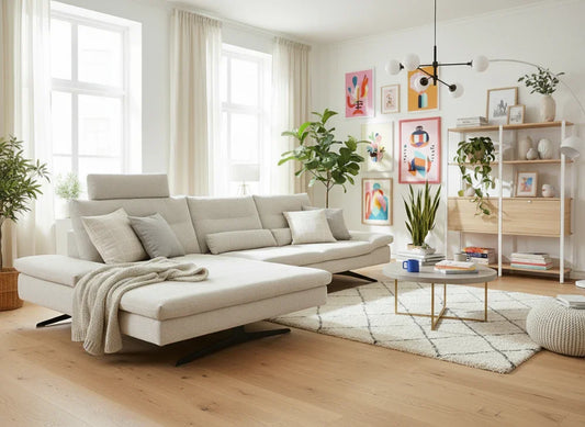 W.SCHILLIG Longchair seventy5 16741 Stoff S22/44 nature - Komfortmöbel24