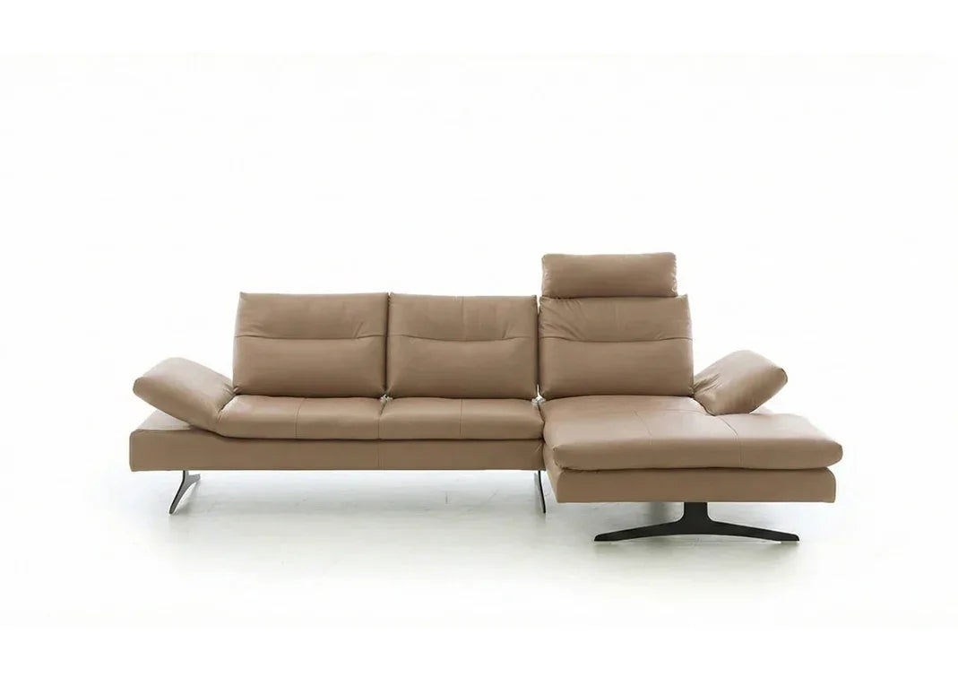 W.SCHILLIG Longchair seventy5 16741 Leder Z78/49 sand