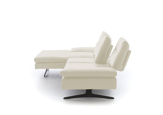 W.SCHILLIG Longchair seventy5 16741 Leder Z84/43 ivory