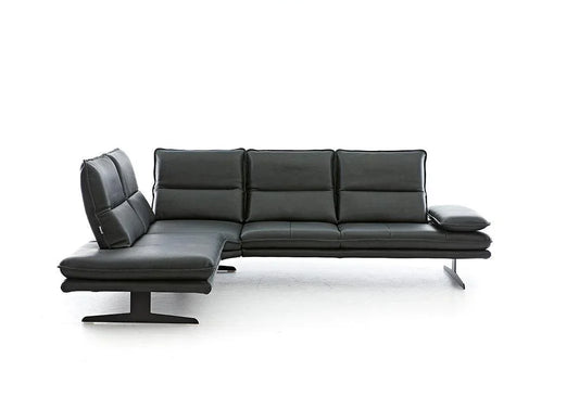 W.SCHILLIG Ecksofa broadway 16777 Leder Z84/39 forest - Komfortmöbel24