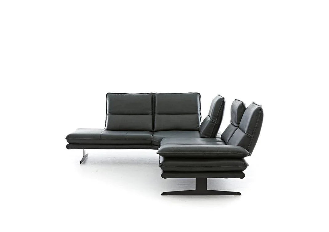 W.SCHILLIG Ecksofa broadway 16777 Leder Z84/39 forest - Komfortmöbel24