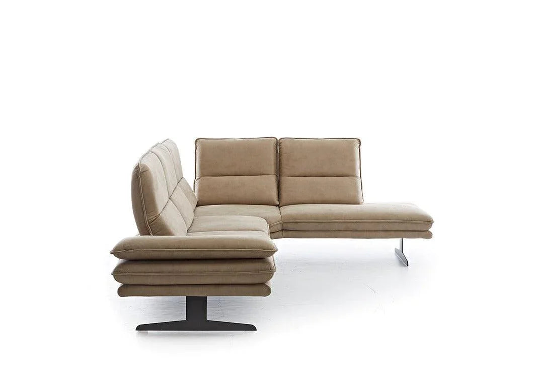 W.SCHILLIG Ecksofa broadway 16777 Stoff S37/49 taupe - Komfortmöbel24
