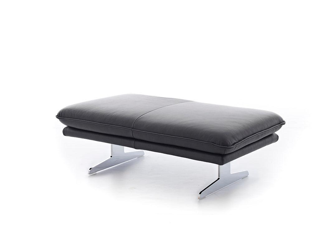 W.SCHILLIG Hocker broadway 16777 G140 Leder Z59/99 schwarz - Komfortmöbel24