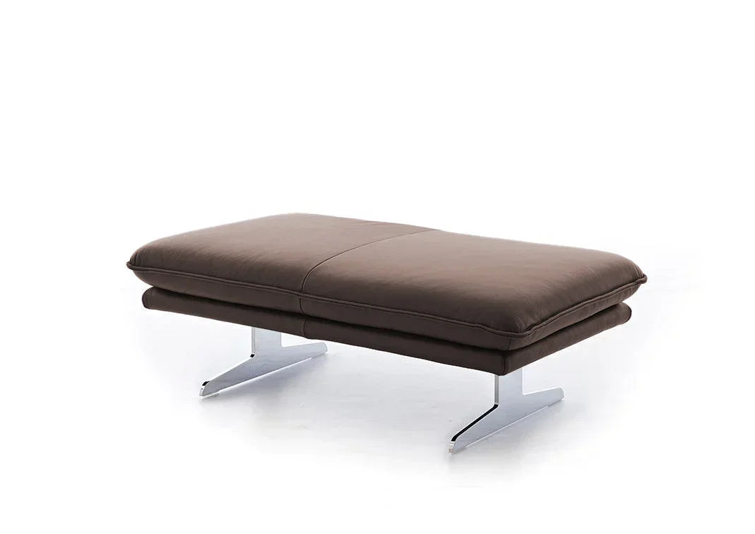 W.SCHILLIG Hocker broadway 16777 G120 Leder Z75/55 espresso KF#280 - Komfortmöbel24