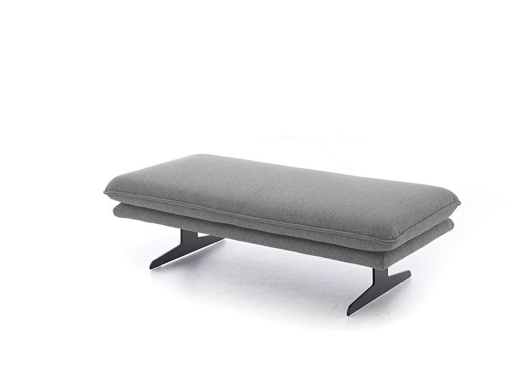 W.SCHILLIG Hocker broadway 16777 G140 Stoff W82/22 grey - Komfortmöbel24