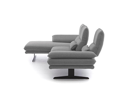 W.SCHILLIG Longchair broadway 16777 (B 291 cm) Stoff W82/22 grey - Komfortmöbel24