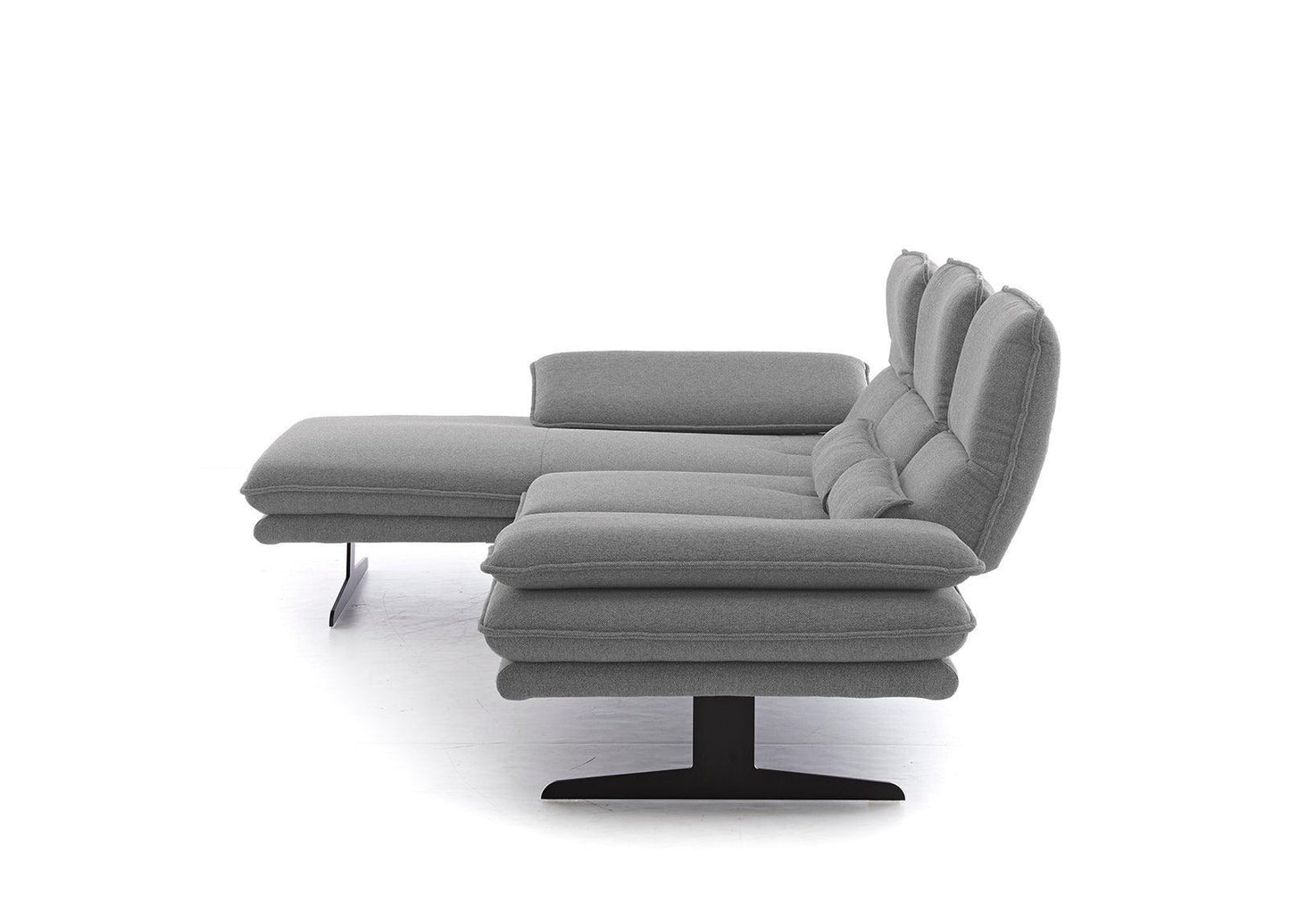 W.SCHILLIG Longchair broadway 16777 (B 291 cm) Stoff W82/22 grey - Komfortmöbel24