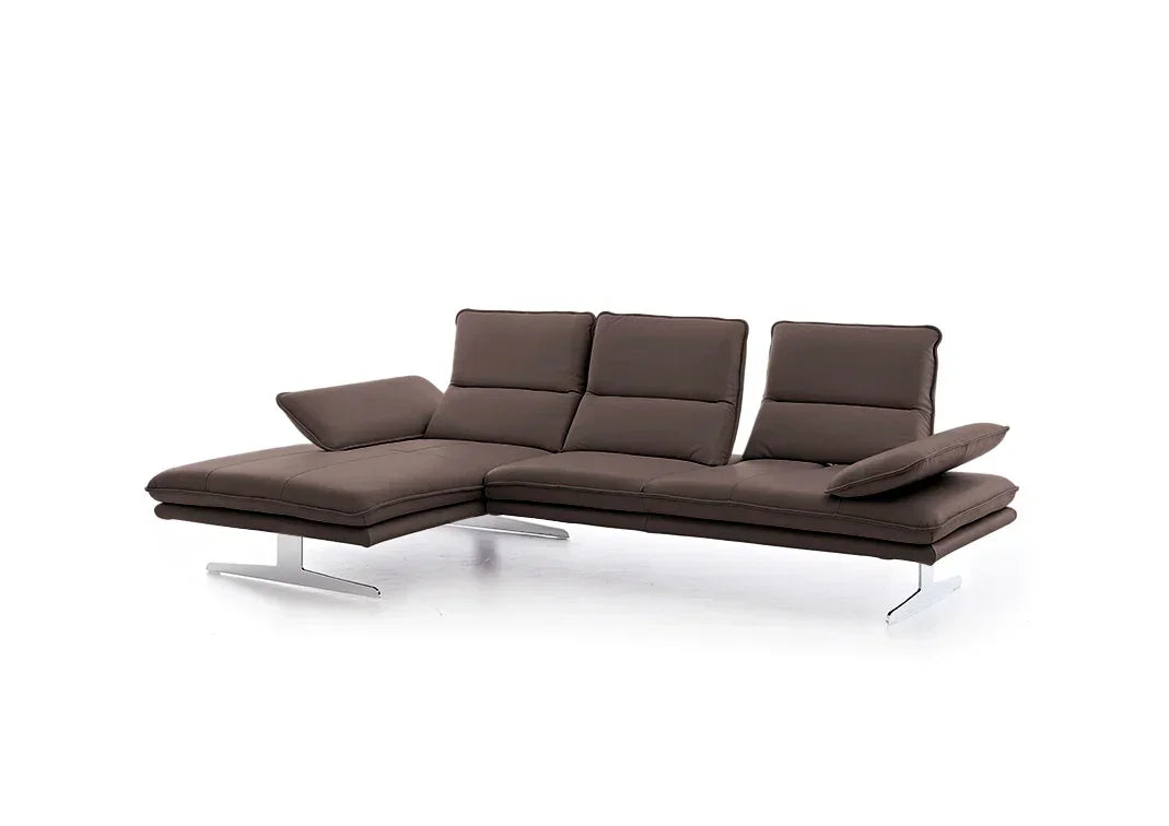 W.SCHILLIG Longchair broadway 16777 (B 311 cm) Leder Z75/55 espresso - Komfortmöbel24