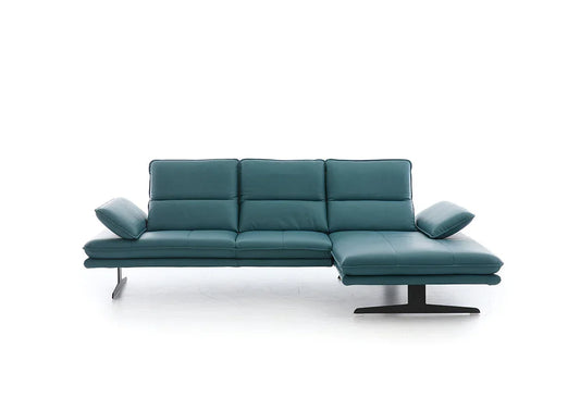 W.SCHILLIG Longchair broadway 16777 (B 291 cm) Leder Z79/26 petrol blue - Komfortmöbel24