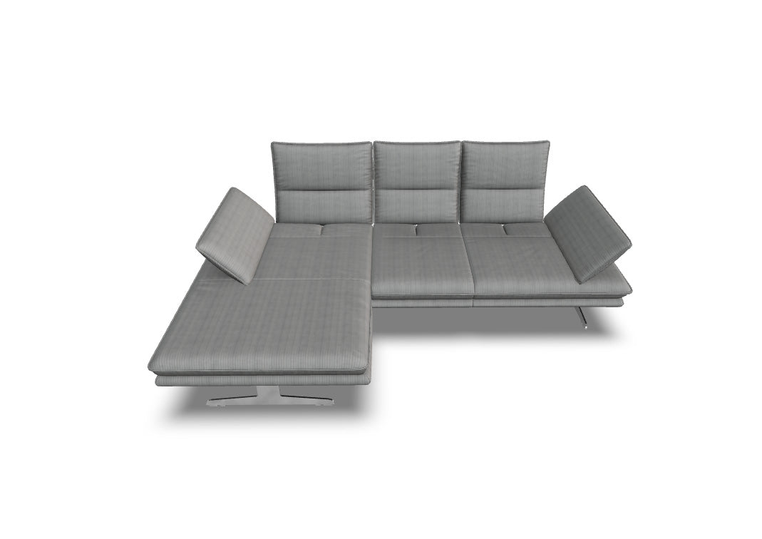 W.SCHILLIG Longchair broadway (B 271 cm) 16777 Stoff S44/49 taupe