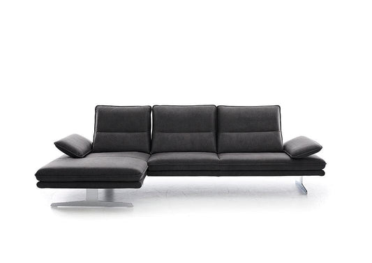 W.SCHILLIG Longchair broadway 16777 (B 291 cm) Stoff S37/95 anthracite - Komfortmöbel24