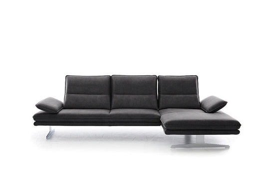 W.SCHILLIG Longchair broadway 16777 (B 291 cm) Stoff S37/95 anthracite - Komfortmöbel24