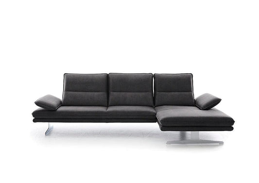 W.SCHILLIG Longchair broadway (B 271 cm) 16777 Stoff S37/95 anthracite - Komfortmöbel24