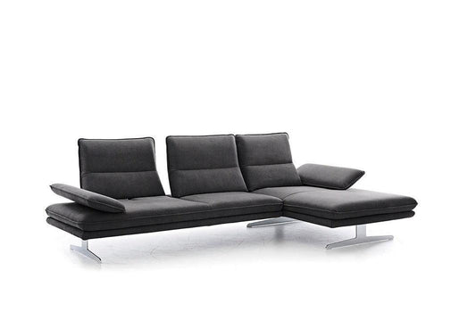 W.SCHILLIG Longchair broadway 16777 (B 291 cm) Stoff S37/95 anthracite - Komfortmöbel24