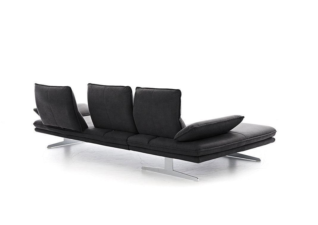 W.SCHILLIG Longchair broadway 16777 (B 291 cm) Stoff S37/95 anthracite - Komfortmöbel24