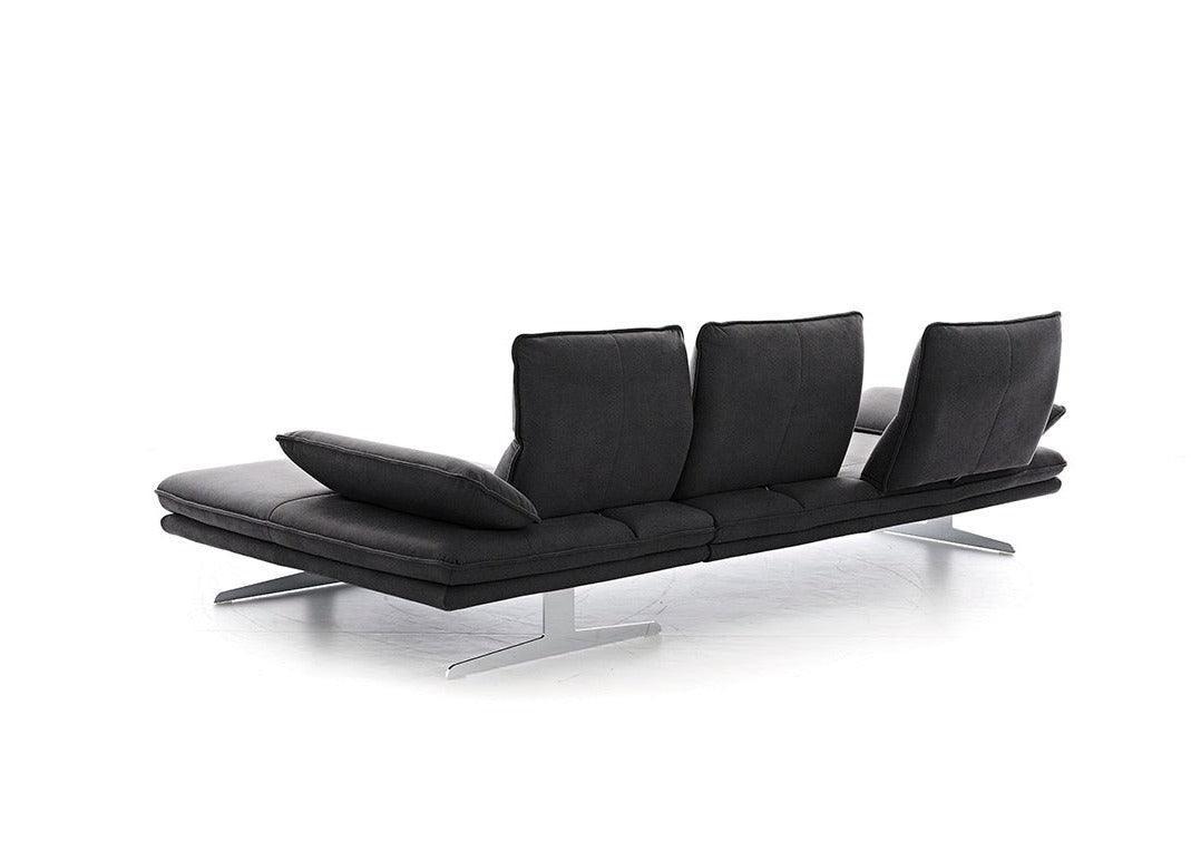 W.SCHILLIG Longchair broadway (B 271 cm) 16777 Stoff S37/95 anthracite - Komfortmöbel24