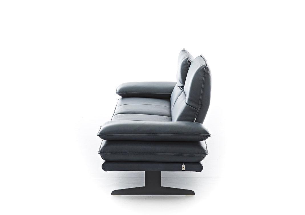 W.SCHILLIG Sofa broadway 16777 N80 Leder Z75/28 dark blue - Komfortmöbel24